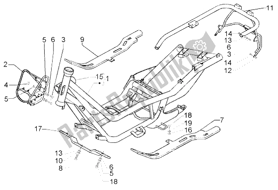 Todas las partes para Chasis de Piaggio X9 250 Evolution 2000