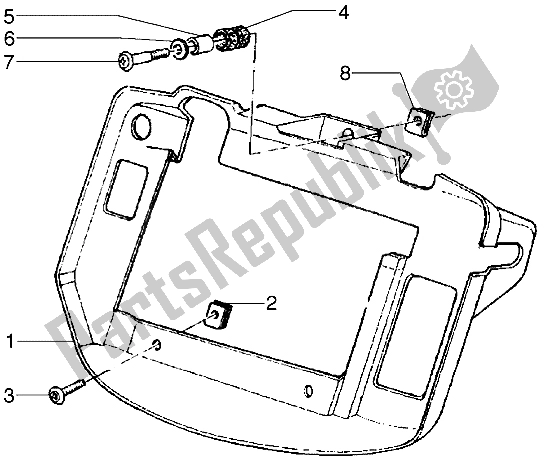 All parts for the Conveyor of the Piaggio Hexagon GTX 180 1999