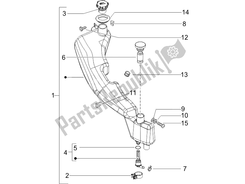 Toutes les pièces pour le Cuve à Mazout du Piaggio NRG Power DD Serie Speciale 50 2007