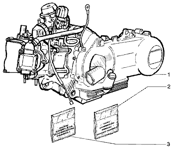 All parts for the Engine of the Piaggio X9 200 2002