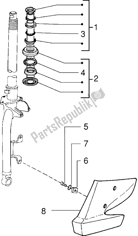 Todas las partes para Rodamientos De Bolas de Piaggio Sfera RST 80 1994