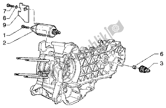 Wszystkie części do Rozrusznik Elektryczny Piaggio Super Hexagon GTX 125 2003
