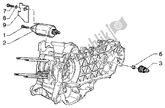 Wszystkie części do Rozrusznik Elektryczny Piaggio Super Hexagon GTX 125 2003