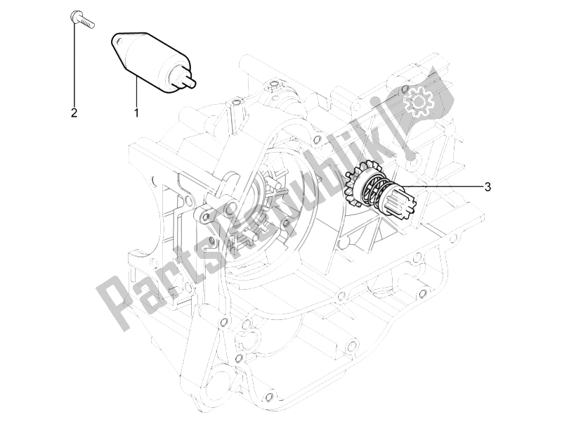 All parts for the Stater - Electric Starter of the Piaggio Typhoon 125 4T 2V E3 2010