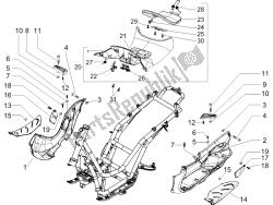 Central cover - Footrests