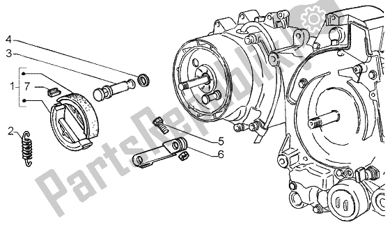 Toutes les pièces pour le Frein à Main du Piaggio Liberty 200 Leader RST 2002