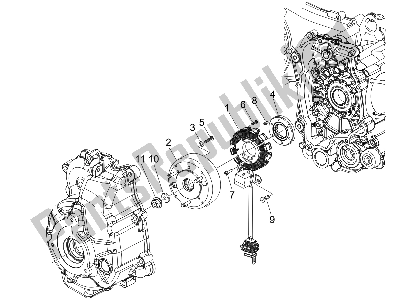 Todas las partes para Volante Magneto de Piaggio Beverly 250 Cruiser E3 2007