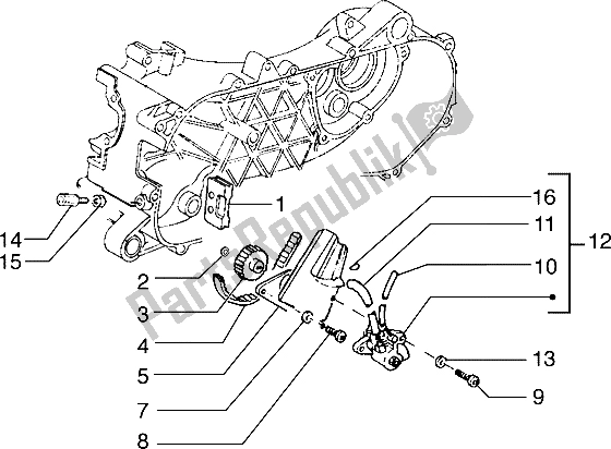 Wszystkie części do Pompa Olejowa Piaggio Typhoon 50 X 1999