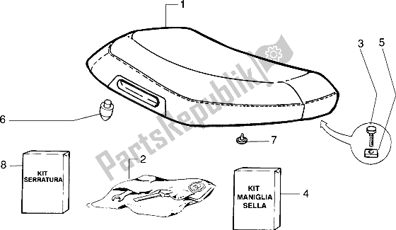 Tutte le parti per il Sella del Piaggio ZIP RST 50 1996