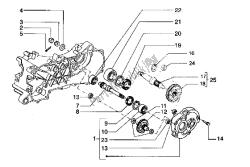 Rear wheel shaft