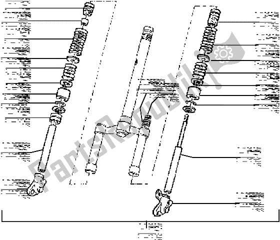 Wszystkie części do Kolumna Kierownicy Piaggio Typhoon 125 X 2003