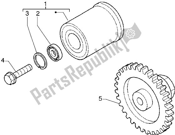 All parts for the Torque Limiting Device - Damper Pelley (for 180cc Vehicles) of the Piaggio Hexagon GTX 180 1999