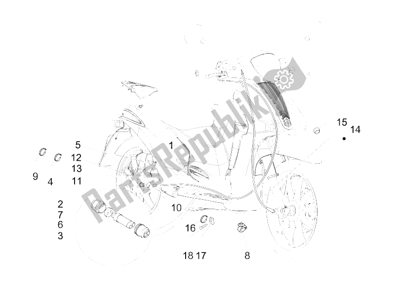 All parts for the Transmissions of the Piaggio Liberty 50 2T MOC 2009