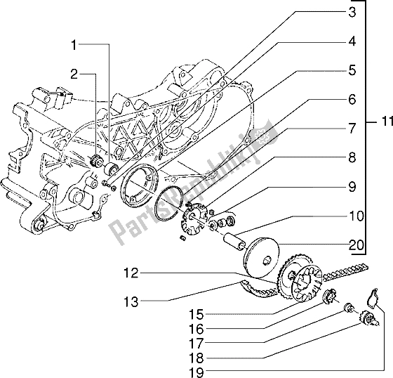 Todas las partes para Polea Motriz de Piaggio Free FL 50 1995