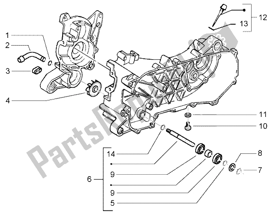 Toutes les pièces pour le Pompe à Eau du Piaggio NRG Power Purejet 50 2005