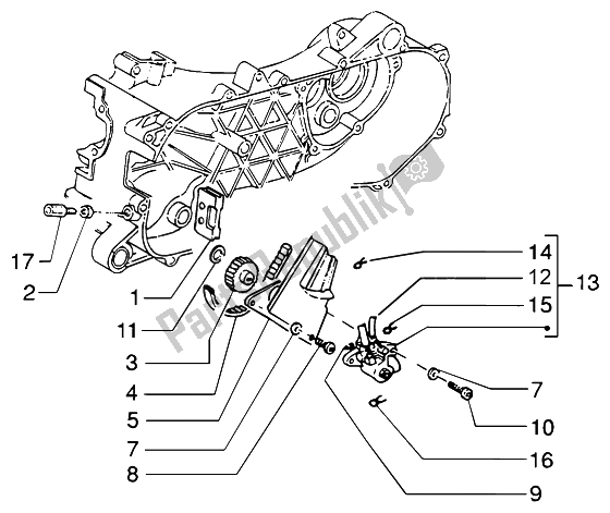 Toutes les pièces pour le Pompe à Huile-carter D'huile du Piaggio NRG MC3 DT 50 2004