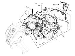 guantera frontal - panel de rodilleras