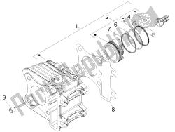 Cylinder-piston-wrist pin unit