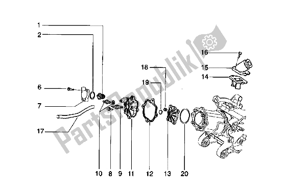 Tutte le parti per il Testata E Tubo Di Induzione del Piaggio Hexagon LXT 180 1998