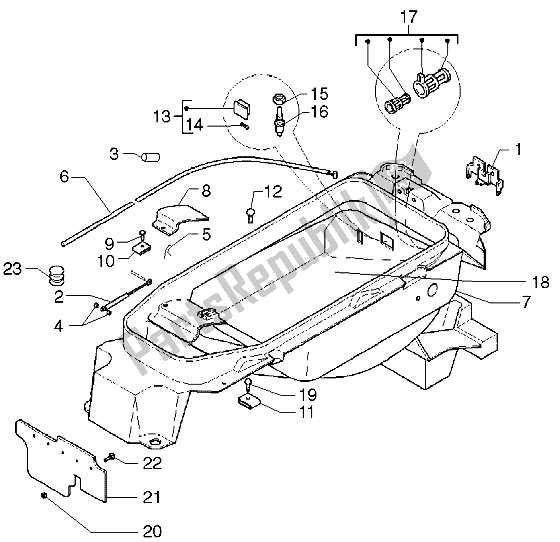 Toutes les pièces pour le Casque du Piaggio X9 250 2006