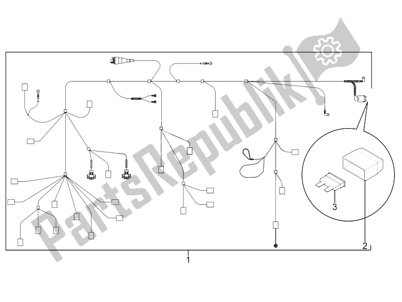 Todas las partes para Mazo De Cables Principal de Piaggio Typhoon 50 2T E3 CH 2011