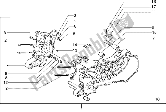 Toutes les pièces pour le Carter du Piaggio Skipper 125 1998