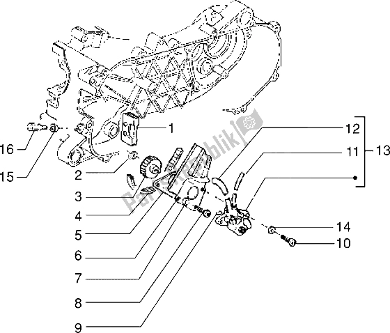 Toutes les pièces pour le La Pompe à Huile du Piaggio Skipper 125 1998