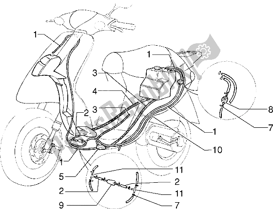 Tutte le parti per il Sistema Di Alimentazione Carburante del Piaggio Typhoon 125 XR 2003