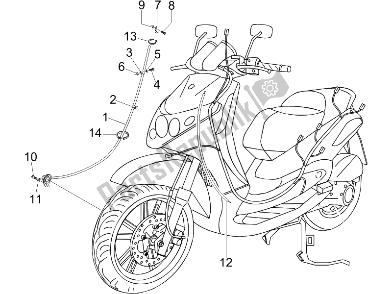 Tutte le parti per il Trasmissioni del Piaggio Beverly 250 E3 2007