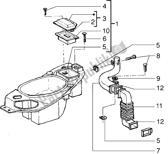 Toutes les pièces pour le Casque du Piaggio Liberty 50 2T 1997