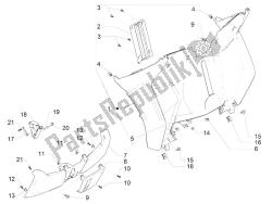 Front glove-box - Knee-guard panel