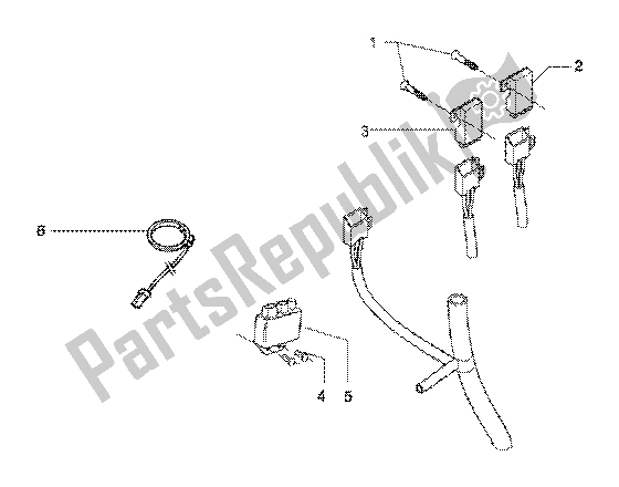 All parts for the Electrical Device of the Piaggio X9 200 2002