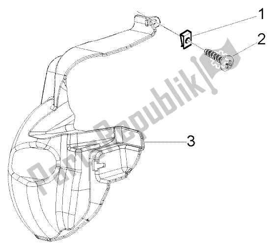 Todas las partes para Caja De Enfriamiento De La Correa de Piaggio Beverly 250 RST 2004