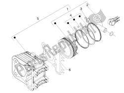 Cylinder-piston-wrist pin unit