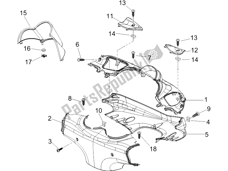 Toutes les pièces pour le Couvertures De Guidon du Piaggio Beverly 250 IE Sport E3 2006