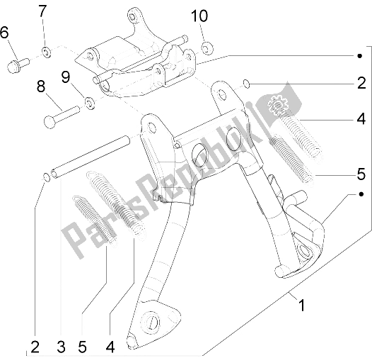 Toutes les pièces pour le Des Stands du Piaggio Liberty 50 2T MOC 2009