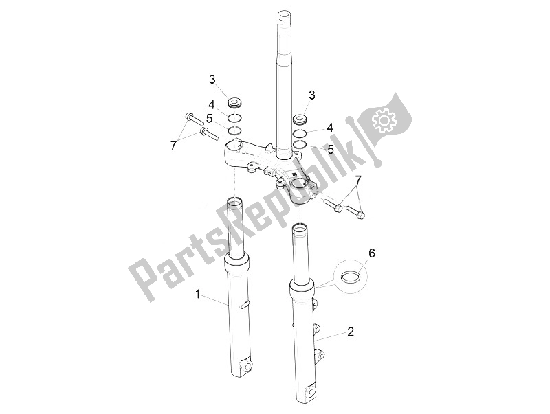 Todas las partes para Componentes De La Horquilla (kayaba) de Piaggio Medley 150 4T IE ABS EU 2016