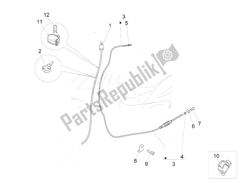 Toutes les pièces pour le Transmissions du Piaggio FLY 150 4T 3V IE USA 2016