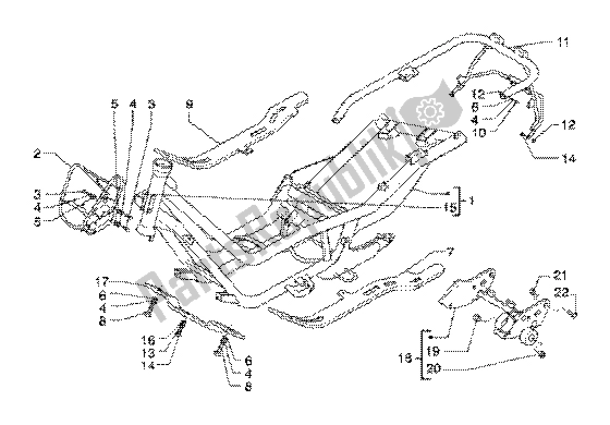 All parts for the Chassis of the Piaggio X9 125 SL 2006