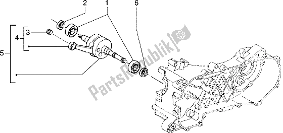 Todas las partes para Cigüeñal de Piaggio Skipperr 150 1996