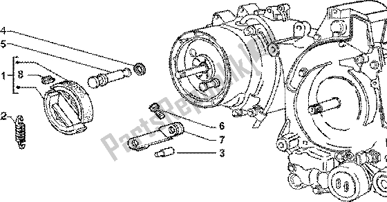 Toutes les pièces pour le Frein à Main du Piaggio ZIP 125 4T 2000