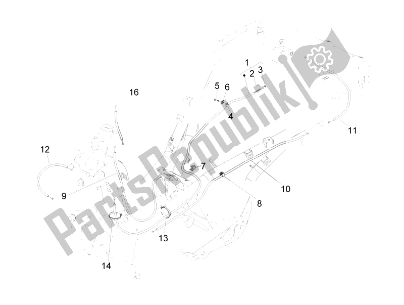 Tutte le parti per il Trasmissioni del Piaggio MP3 500 Sport USA 2010