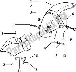 Front and rear mudguard