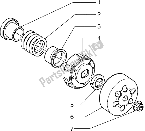 Todas las partes para Polea Conducida (2) de Piaggio Hexagon 150 1994