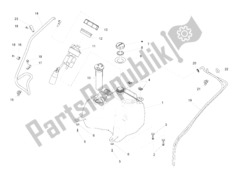 Toutes les pièces pour le Réservoir D'essence du Piaggio Carnaby 300 4T IE Cruiser 2009