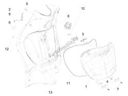 Front glove-box - Knee-guard panel