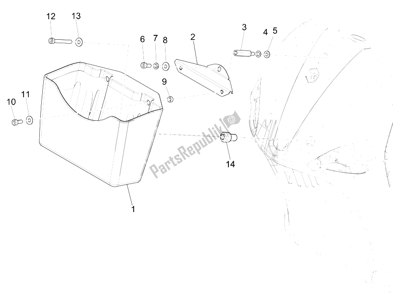 Todas las partes para Portaequipajes Delantero de Piaggio Liberty 125 4T PTT E3 E 2007