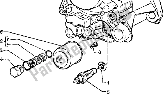 Toutes les pièces pour le Filtre à L'huile du Piaggio Skipper 125 4T 2000