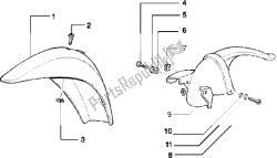 Front and rear mudguard