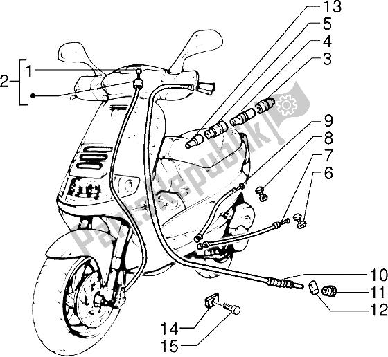 Alle onderdelen voor de Transmissies van de Piaggio Skipper 150 1998